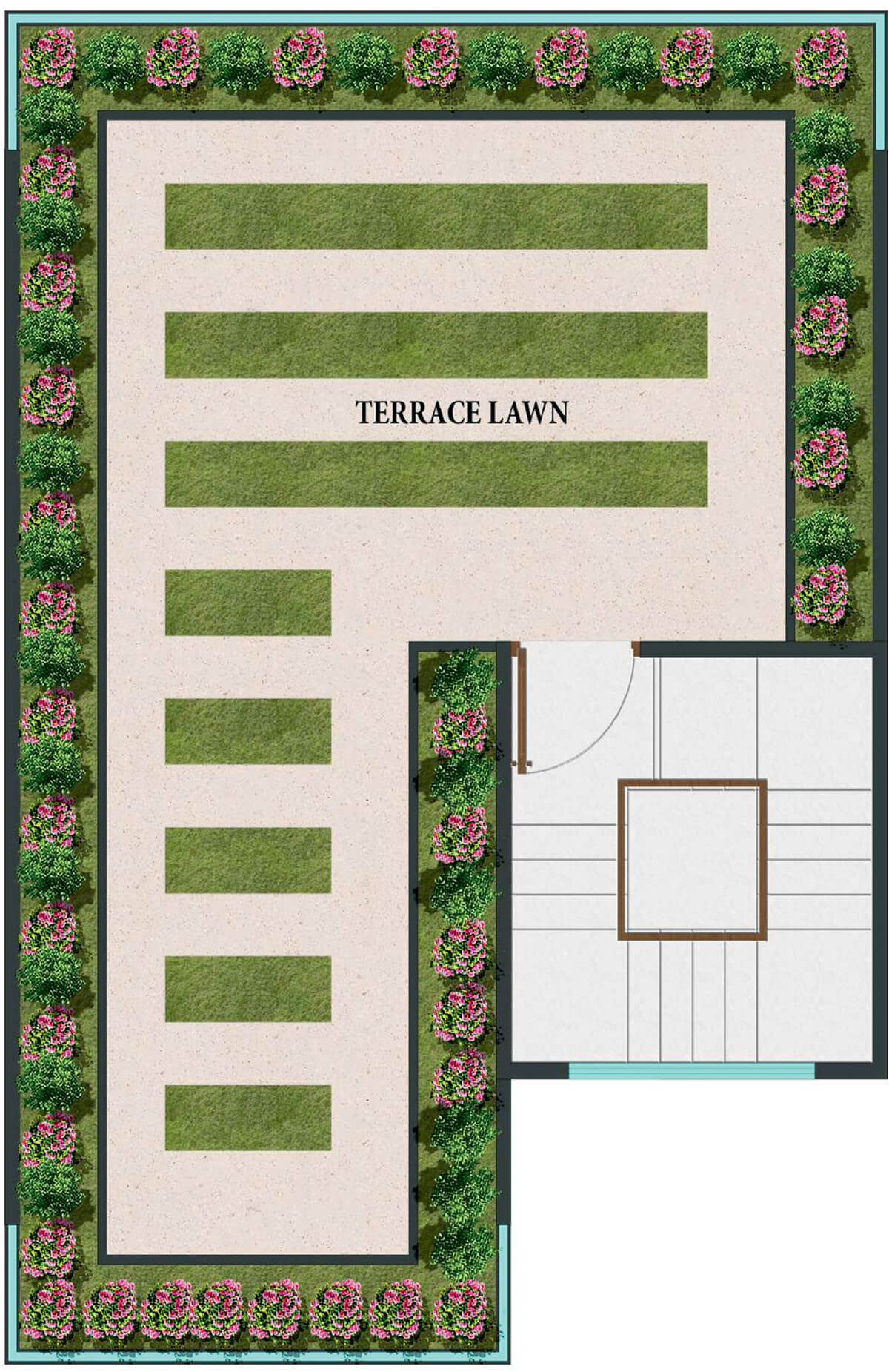 Terrace lawn