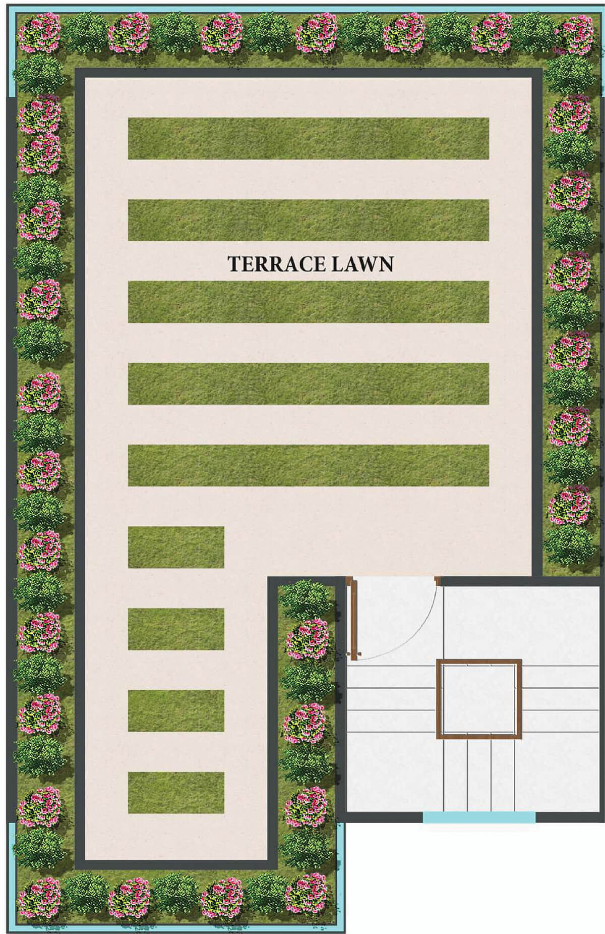 Terrace lawn